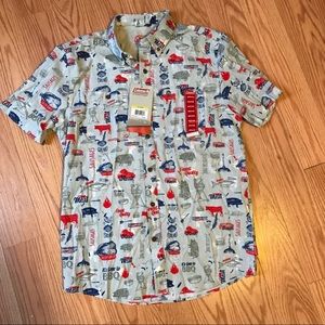 Coleman novelty grill camping shirt